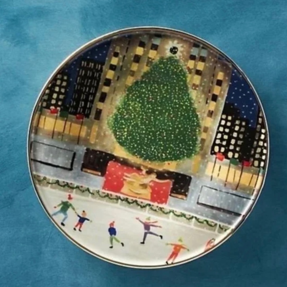 Anthropologie Christmas Time in the City Plate: New York